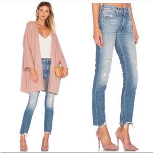 Mother Superior Denim The Flirt Fray I Confess Jeans Size 30 Straight Casual